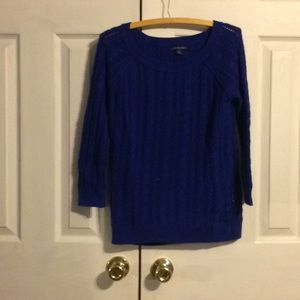 Blue knit American whale sweater never wore